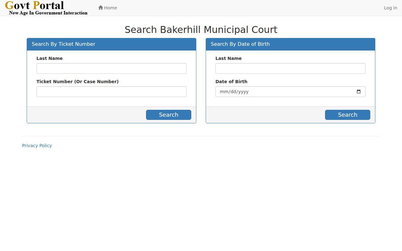 Barbour County outstanding warrant context in Baker Hill municipal case search