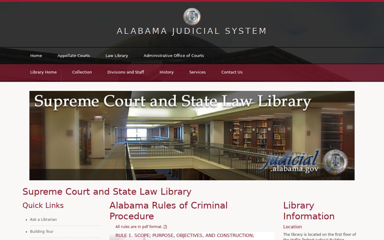 Barbour County arrest warrant rules in the Alabama criminal procedure index